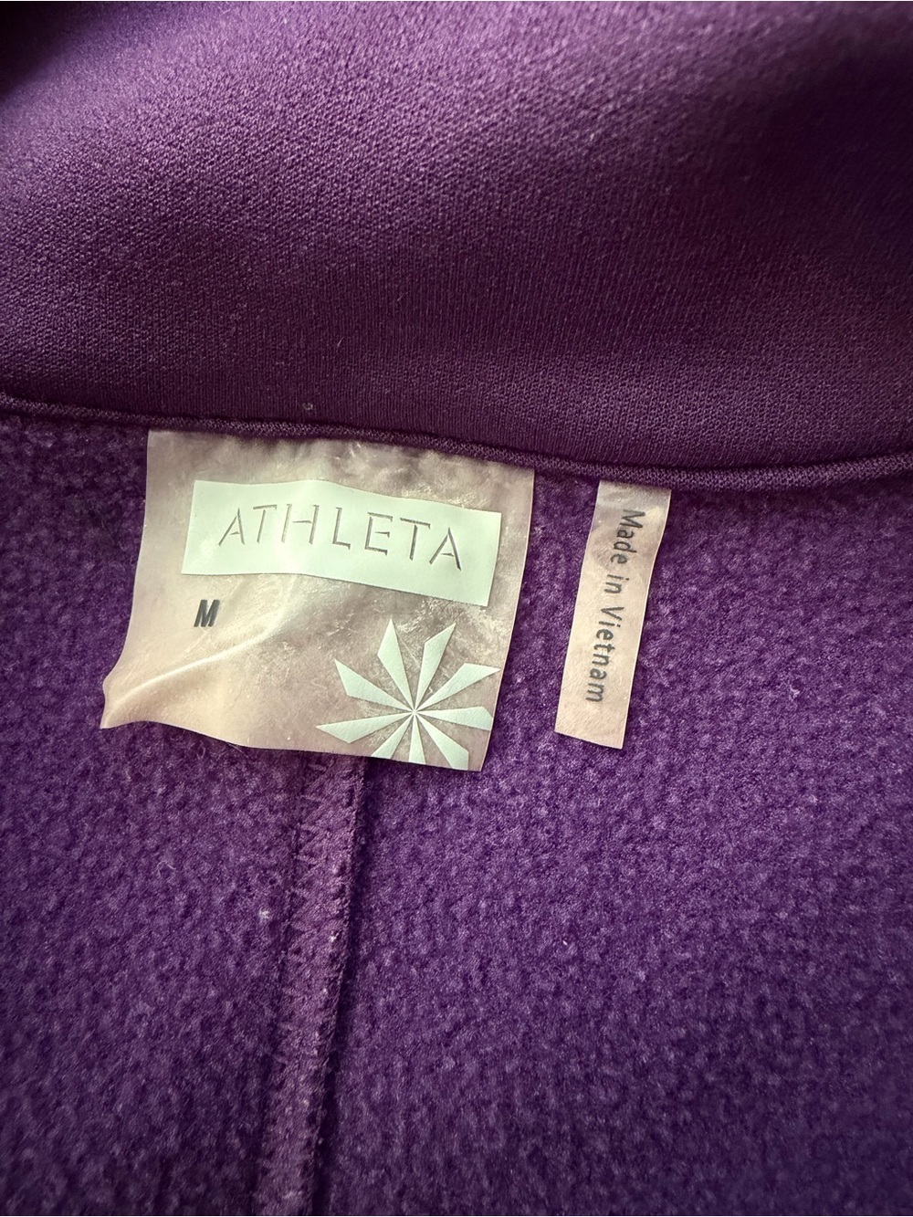 Athleta Cassidy Ponte Dress Medium, Purple, Half Zip, Long Sleeve, Pockets - Picture 7 of 8
